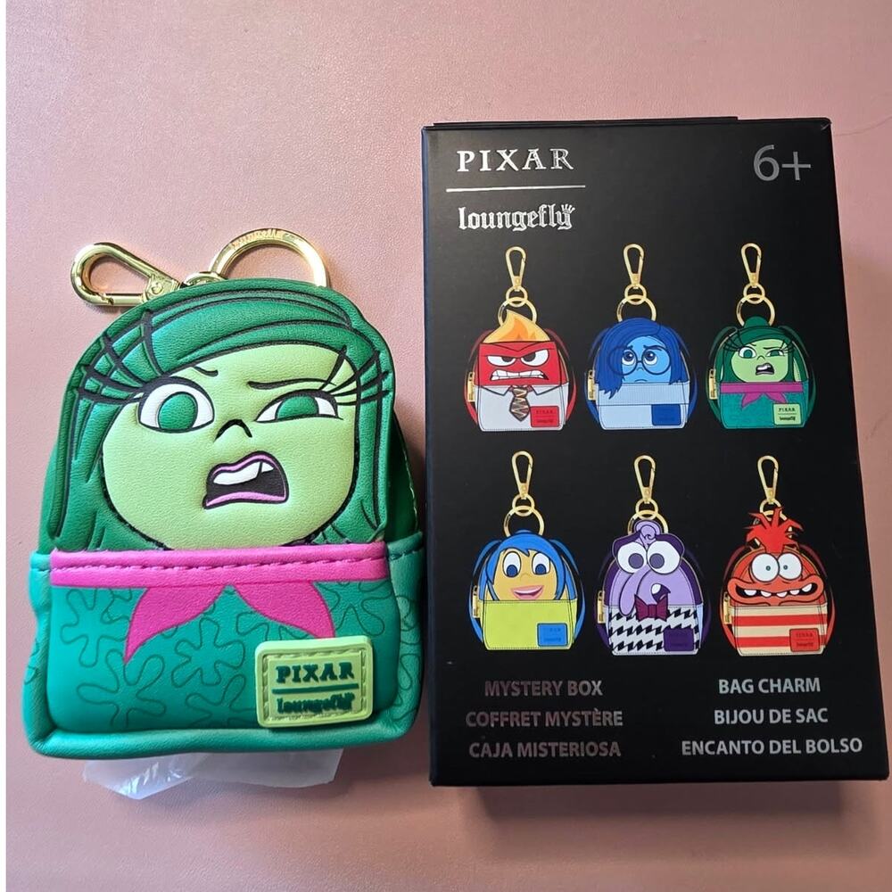 *DISGUST CONFIRMED* Loungefly Inside Out Cosplay Mini Backpack Keychain Charm